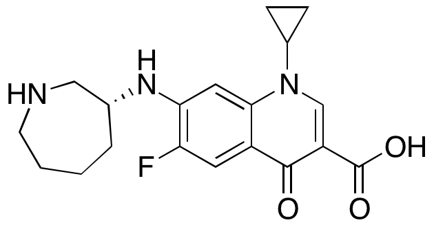 (R)-7-(Azepan-3-ylamino)-1-cyclopropyl-6-fluoro-4-oxo-1,4-dihydroquinoline-3-carboxylic Acid