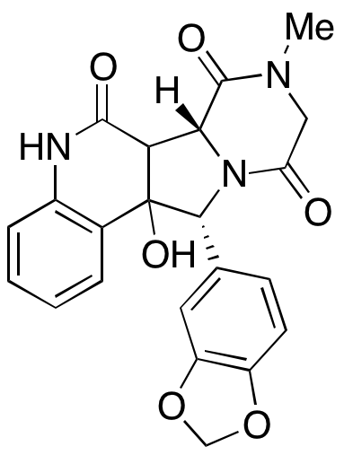 (6bR,12R)-12-(Benzo[d][1,3]dioxol-5-yl)-12a-hydroxy-8-methyl-8,9,12,12a-tetrahydropyrazino[1’,2’:1,2]pyrrolo[3,4-c]quinoline-6,7,10(5H,6aH,6bH)-trione