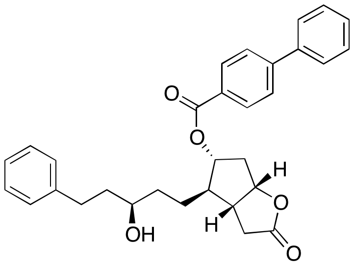 [1,1’-Biphenyl]-4-carboxylic Acid (3aR,4R,5R,6aS)-Hexahydro-4-[(3R)-3-hydroxy-5-phenylpentyl]-2-oxo-2H-cyclopenta[b]furan-5-yl Ester