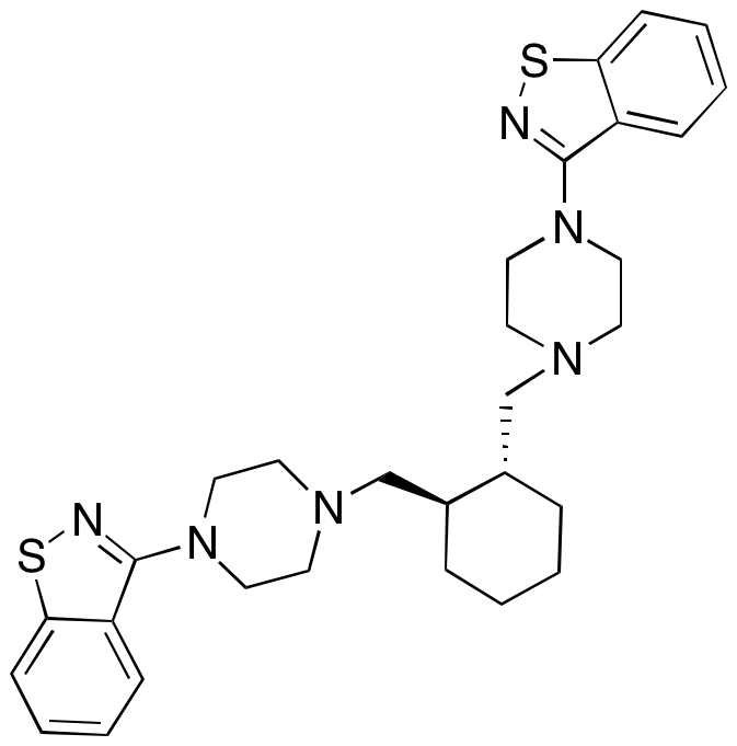(1R, 2R)-1,2-Bis(4-(benzoisothiazol-3-yl)piperazin-1-yl)methylcyclohexane