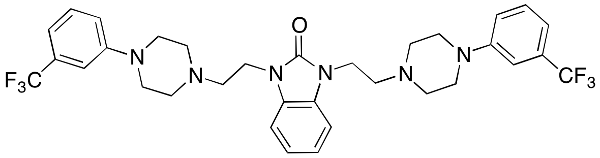 1,3-Bis(2-(4-(3-(trifluoromethyl)phenyl)piperazin-1-yl)ethyl)-1H-benzo[d]imidazol-2(3H)-one