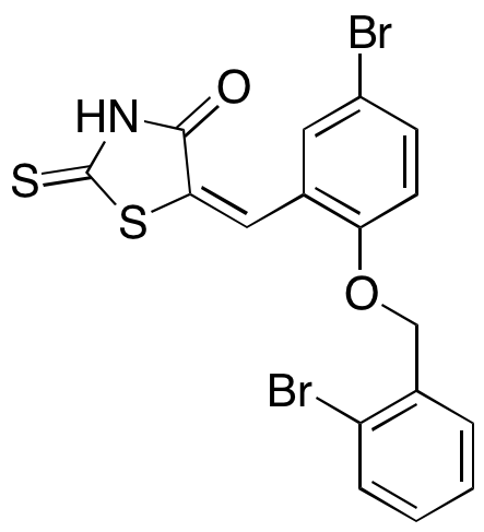 5-[[5-Bromo-2-[(2-bromophenyl)methoxy]phenyl]methylene]-2-thioxo-4-thiazolidinone