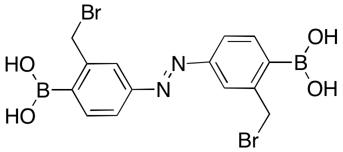 [2-Bromomethyl)-4-[(Z)-2-[3-(bromomethyl)-4-dihydroxyboranyl)phenyl]diazen-1-yl]phenyl]boronic Acid