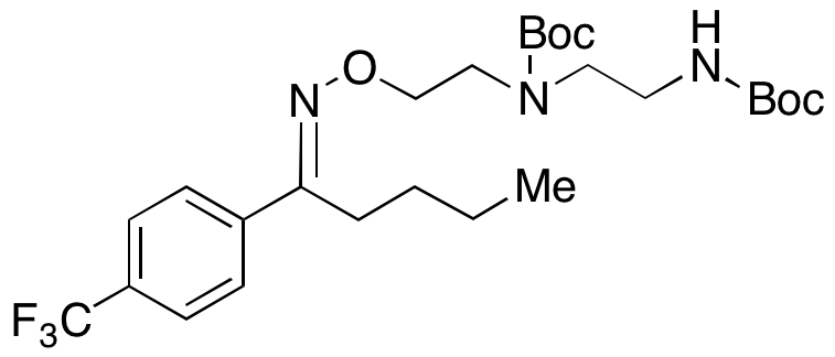 (E)-(2-((tert-Butoxycarbonyl)amino)ethyl)(2-(((1-(4-(trifluoromethyl)phenyl)pentylidene)amino)oxy)ethyl)carbamic Acid tert-Butyl Ester 