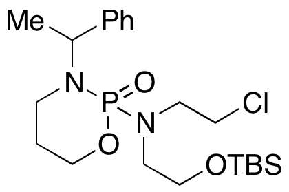 2-((2-((tert-Butyldimethylsilyl)oxy)ethyl)(2-chloroethyl)amino)-3-(1-phenylethyl)-1,3,2-oxazaphosphinane 2-Oxide