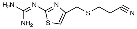3-[[[2-[(Diaminomethylene]amino-4-thiazolyl]thio]propionitrile