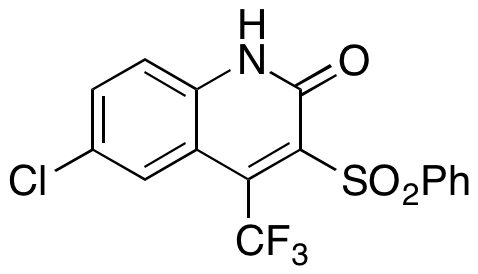 6-Chloro-3-(phenylsulfonyl)-4-(trifluoromethyl)-2(1H)-quinolinone 