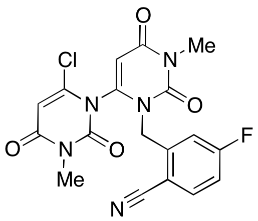 2-((6-Chloro-1’,3-dimethyl-2,2’,4,6’-tetraoxo-1’,3,4,6’-tetrahydro-2H-[1,4’-bipyrimidin]-3’(2’H)-yl)methyl)-4-fluorobenzonitrile