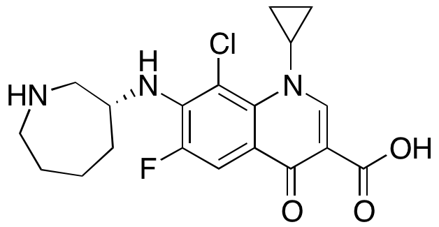 8-Chloro-1-cyclopropyl-6-fluoro-7-[[(3R)-hexahydro-1H-azepin-3-yl]amino]-1,4-dihydro-4-oxo-3-quinolinecarboxylic Acid