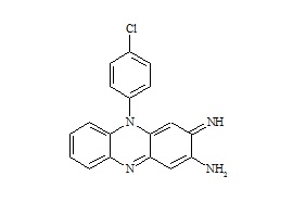 5-(4-Chlorophenyl)-3,5-dihydro-3-imino-2-phenazinamine
