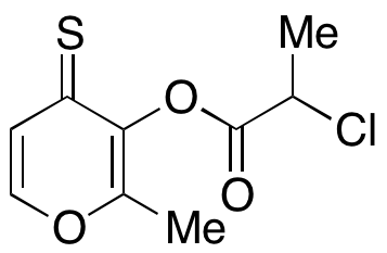 2-Chloropropanoic Acid 2-Methyl-4-thioxo-4H-pyran-3-yl Ester