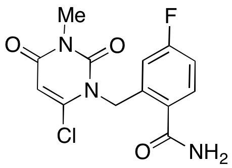 2-((6-Chloro-3-methyl-2,4-dioxo-3,4-dihydropyrimidin-1(2H)-yl)methyl)-4-fluorobenzamide