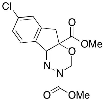 7-Chloro-2-((4-methoxyphenyl)carbamoyl)-2,3,4a,5-tetrahydroindeno[1,2-e][1,3,4]oxadiazine-4a-carboxylic Acid Methyl Ester 