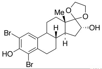 2,4-Dibromo-17,17-ethylenedioxy-1,3,5(10)-estratriene-3,16a-diol