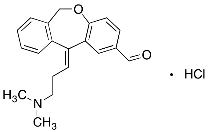 2-Decarboxymethyl-2-formyl E-Olopatadine Hydrochloride