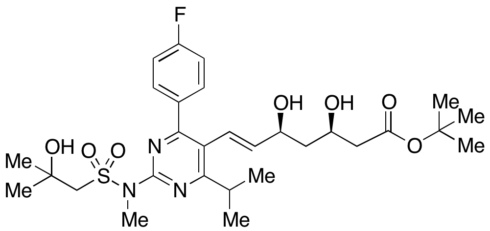 S-Desmethyl-S-(2-hydroxy-2-methylpropyl) Rosuvastatin tert-Butyl Ester 