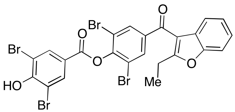 2,6-Dibromo-4-(2-ethylbenzofuran-3-carbonyl)phenyl 3,5-Dibromo-4-hydroxybenzoate