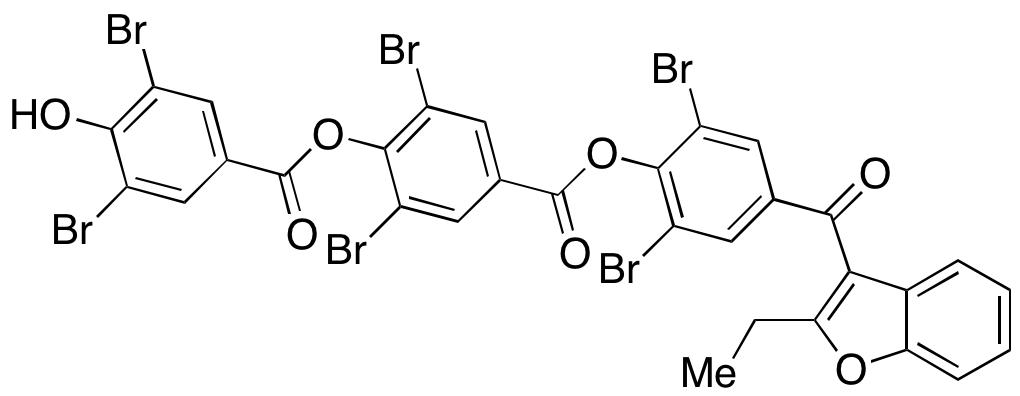 2,6-Dibromo-4-((2,6-dibromo-4-(2-ethylbenzofuran-3-carbonyl)phenoxy)carbonyl)phenyl 3,5-Dibromo-4-hydroxybenzoate