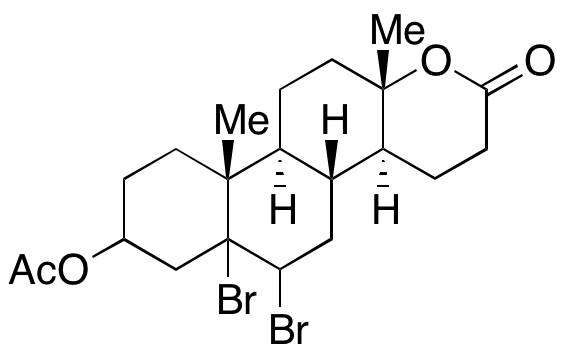 8a,9-Dibromotetradecahydro-2,7-dihydroxy-2,4b-dimethyl-1-phenanthrenepropionic Acid Î”-Lactone Acetate