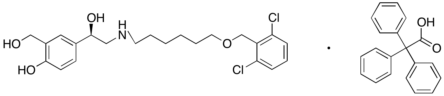 (R)-4-(2-((6-((2,6-dichlorobenzyl)oxy)hexyl)amino)-1-hydroxyethyl)-2-(hydroxymethyl)phenol 2,2,2-Triphenylacetate