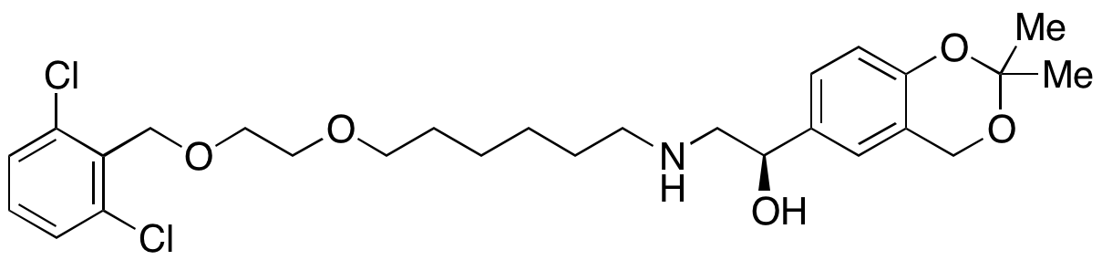 (1R)-2-[[6-[2-[(2,6-Dichlorobenzyl)oxy]ethoxy]hexyl]amino]-1-(2,2-dimethyl-4H-1,3-benzodioxin-6-yl)ethanol