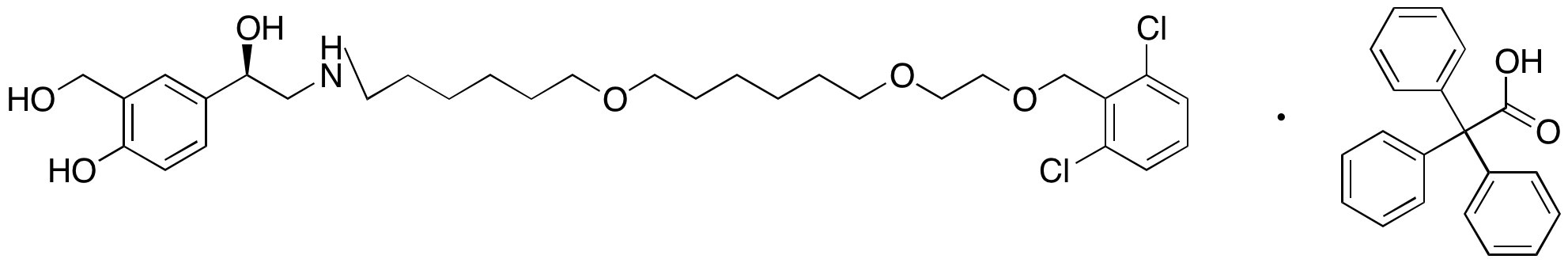 (R)-1-(2,6-Dichlorophenyl)-21-(4-hydroxy-3-(hydroxymethyl)phenyl)-2,5,12-trioxa-19-azahenicosan-21-ol 2,2,2-Triphenylacetate
