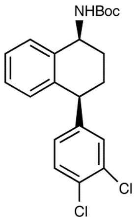 cis-4-(3,4-Dichlorophenyl)-1,2,3,4-tetrahydro-N-boc-1-naphthalenamine