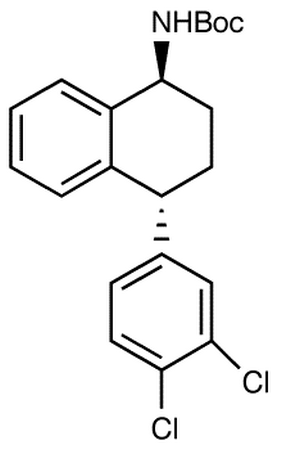trans-4-(3,4-Dichlorophenyl)-1,2,3,4-tetrahydro-N-boc-1-naphthalenamine