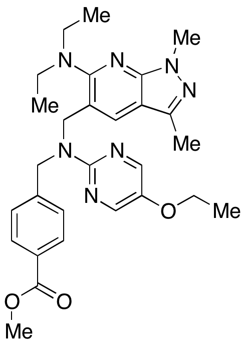 4-[[[[6-(Diethylamino)-1,3-dimethyl-1H-pyrazolo[3,4-β]pyridin-5-yl]methyl](5-ethoxy-2-pyrimidinyl)amino]methyl]benzoic Acid Methyl Ester