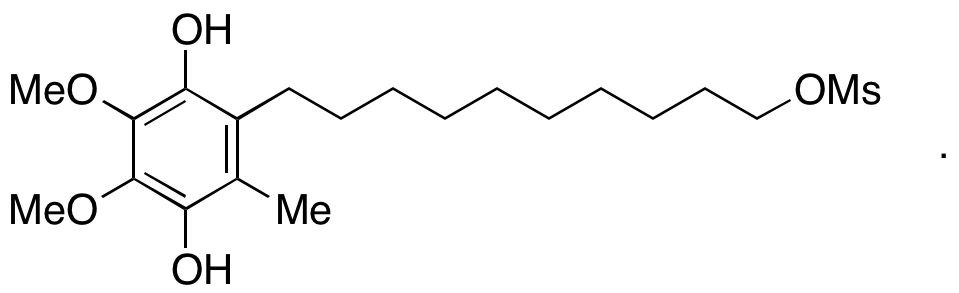2,3-Dimethoxy-5-methyl-6-[10-[(methylsulfonyl)oxy]decyl]-1,4-benzenediol 