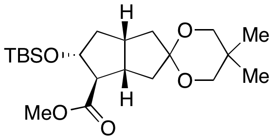 (3’aS,4’R,5’R,6’aR)-5’-[[(1,1-Dimethylethyl)dimethylsilyl]oxy]hexahydro-5,5-dimethylspiro[1,3-dioxane-2,2’(1’H)-pentalene]-4’-carboxylic Acid Methyl Ester 