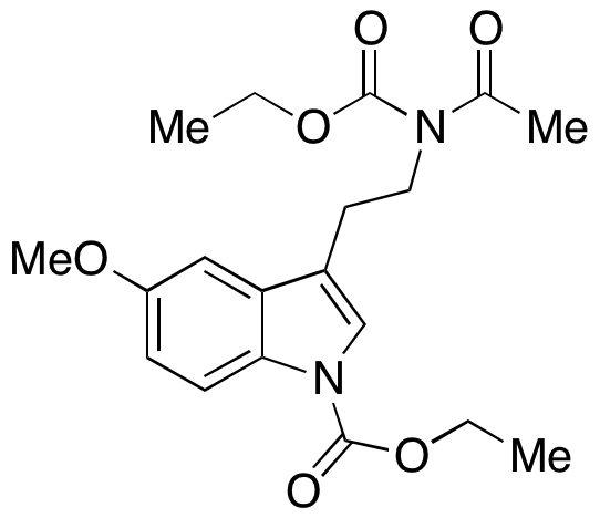 3-(2-(N-(Ethoxycarbonyl)acetamido)ethyl)-5-methoxy-1H-indole-1-carboxylic Acid Ethyl Ester 