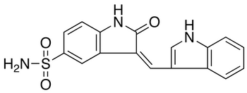 2,3-Dihydro-3-(1H-indol-3-ylmethylene)-2-oxo-1H-indole-5-sulfonamide