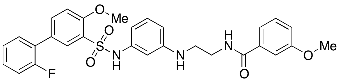 N-[2-[[3-[[(2’-Fluoro-4-methoxy[1,1’-biphenyl]-3-yl)sulfonyl]amino]phenyl]amino]ethyl]-3-methoxybenzamide