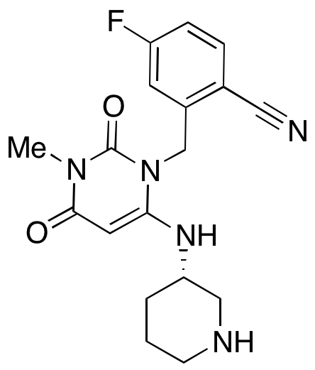 (S)-4-Fluoro-2-((3-methyl-2,4-dioxo-6-(piperidin-3-ylamino)-3,4-dihydropyrimidin-1(2H)-yl)methyl)benzonitrile