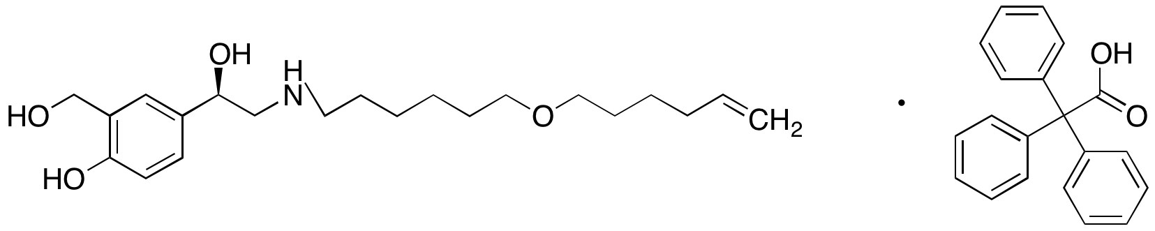 (R)-4-(2-((6-(Hex-5-en-1-yloxy)hexyl)amino)-1-hydroxyethyl)-2-(hydroxymethyl)phenol 2,2,2-Triphenylacetate