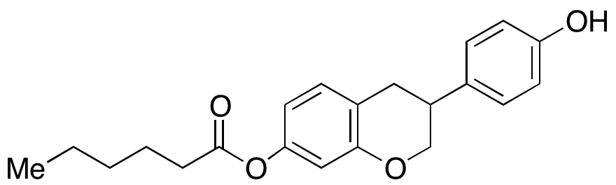 3-(4-Hydroxyphenyl)chroman-7-yl Hexanoate