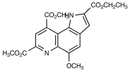 7,9-Dimethoxycarbonyl-2-ethoxycarbonyl-5-methoxy-1H-pyrrolo-[2,3-f]quinoline
