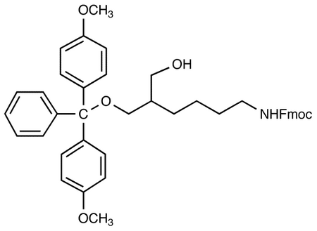 1-O-Dimethoxytrityl-2-(N-Fmoc)-4-Aminobutyl)-1,3-propanediol, 90%