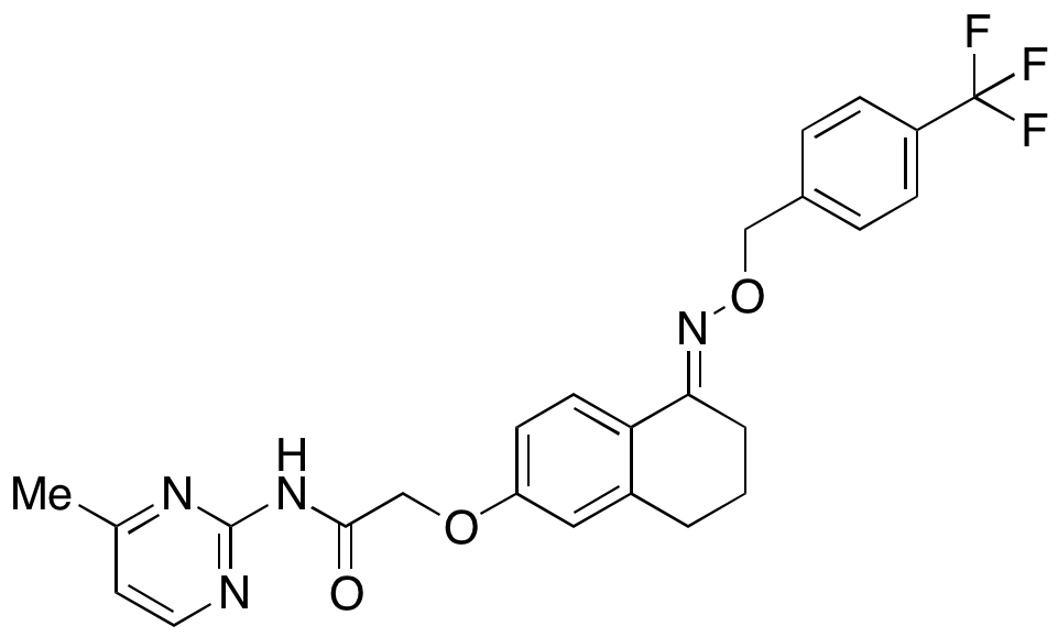 N-(4-Methyl-2-pyrimidinyl)-2-[[5,6,7,8-tetrahydro-5-[[[4-(trifluoromethyl)phenyl]methoxy]imino]-2-naphthalenyl]oxy]acetamide