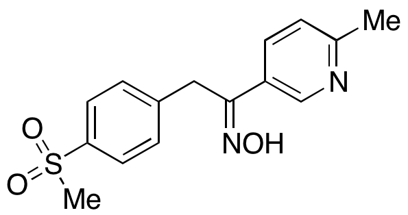 2-(4-Methylsulfonyl)phenyl-1-(6-methylpyridin-3-yl)ethanone Oxime
