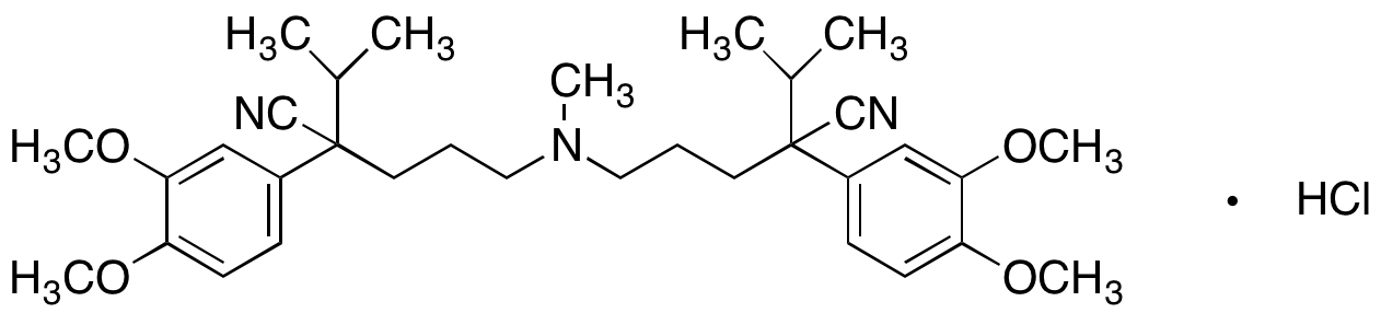 5,5’-(Methylazanediyl)bis(2-(3,4-dimethoxyphenyl)-2-isopropylpentanenitrile)