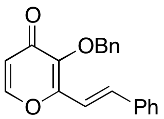 2-[(1E)-2-Phenylethenyl]-3-(phenylmethoxy)-4H-pyran-4-one 