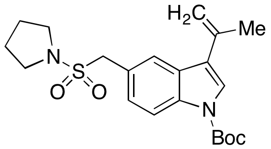 3-(Prop-1-en-2-yl)-5-((pyrrolidin-1-ylsulfonyl)methyl)-1H-indole-1-carboxylic Acid tert-Butyl Ester 