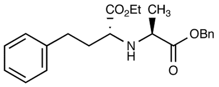 (-)-N-(1-R-Ethoxycarbonxyl-3-phenylpropyl)-S-alanine, Benzyl Ester