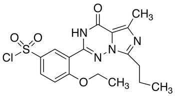4-Ethoxy-3-(5-methyl-4-oxo-7-propyl-3,4-dihydro-imidazo[5,1-f][1,2,4]-triazin-2-yl)benzene-sulfonyl Chloride