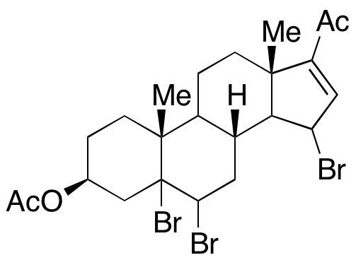 5,6-Tribromo-3 β-hydroxy-16-pregnen-20-one Acetate 