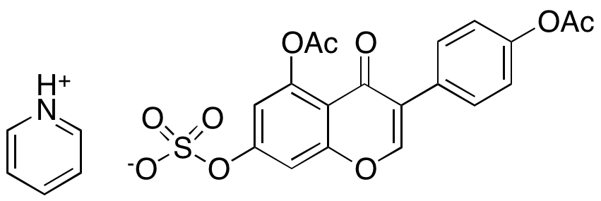 4’,5,7-Trihydroxyisoflavone 4’,5’-Diacetate 7’-Sulfate Pyridinium Salt 