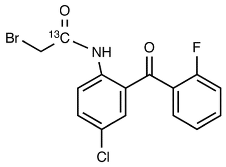 N-[2-(2-Fluorophenyl)-4-chlorophenyl-2-bromoacetamide-<sup>13</sup>C<sub>1</sub>