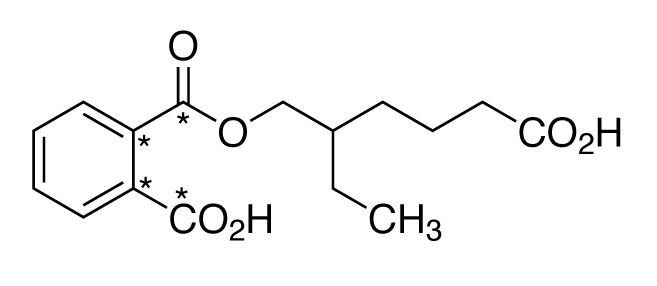Mono-(2-ethyl-5-carboxypentyl)phthalate-<sup>13</sup>C<sub>4</sub> in MTBE